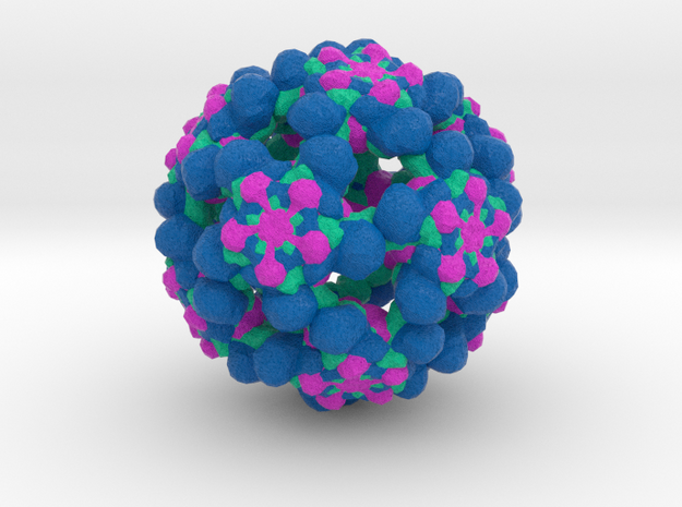 Coxsackievirus Virus-Like Particle in Full Color Sandstone