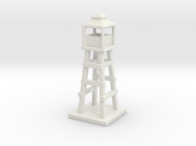 1/285 Watch Tower/Labor Camp Game Pieces in White Natural Versatile Plastic