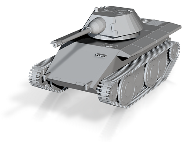 DW18D Leopard Light Tank E-10 (1/144) in Tan Fine Detail Plastic