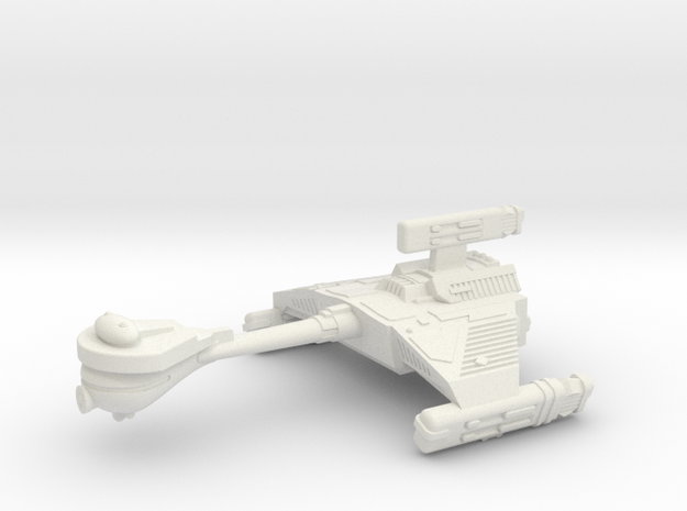3788 Scale Klingon HF5 K-Refit Heavy War Destroyer in White Natural Versatile Plastic
