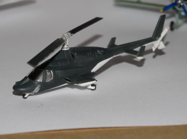 030A Modified Bell 222 1/144 in Smooth Fine Detail Plastic