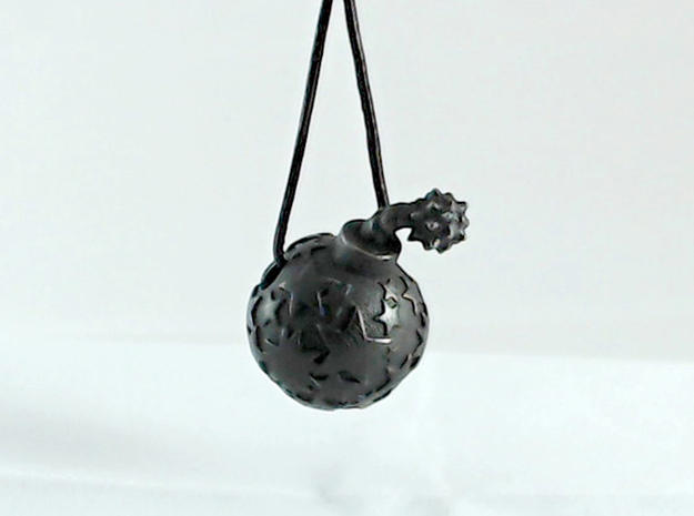 Star Bomb  in Polished and Bronzed Black Steel