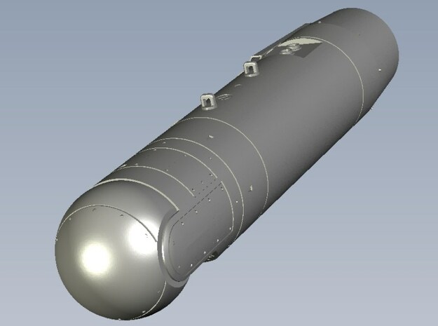 1/100 scale AN/AAQ-28 LITENING targeting pod x 1 in Clear Ultra Fine Detail Plastic