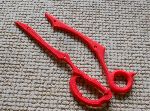 Scissor blade Combo set in Red Processed Versatile Plastic