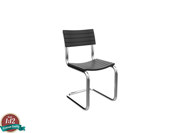Miniature S40 Chair - Thonet in White Natural Versatile Plastic: 1:12