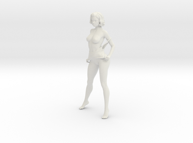 Seductive posture 001 in White Natural Versatile Plastic: 1:10