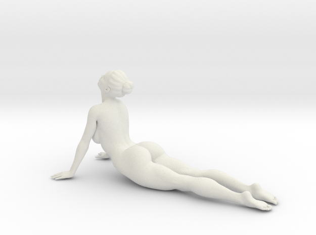 Female yoga pose 002 in White Natural Versatile Plastic: 1:10
