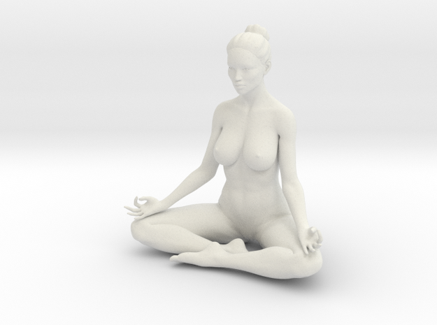 Female yoga pose 011 in White Natural Versatile Plastic: 1:10
