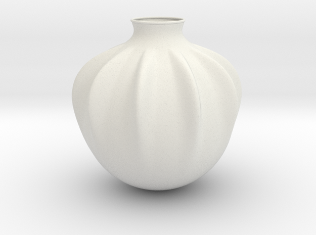 Vase J936 in White Natural Versatile Plastic