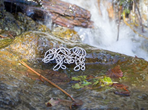 Celtic Knotted Bear in Polished Bronzed Silver Steel
