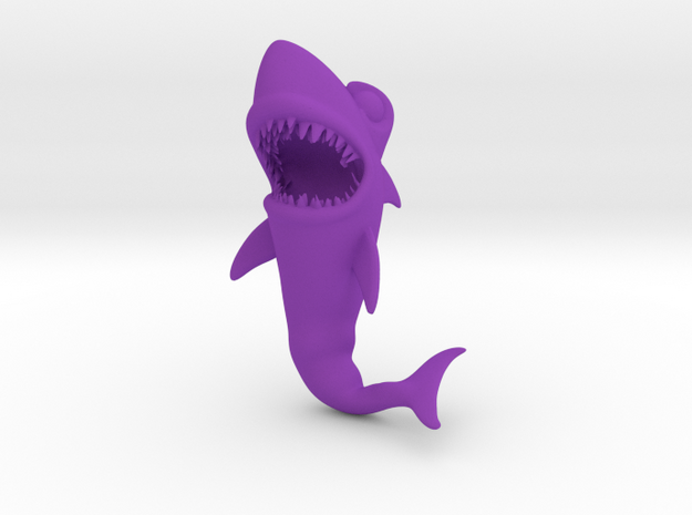 Shark in Purple Processed Versatile Plastic