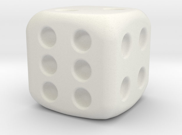 general dice  in White Natural Versatile Plastic
