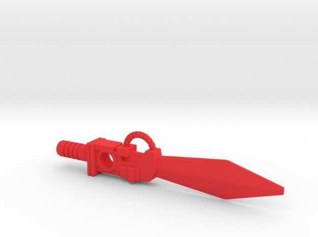 Dinobot Sludge's Sword (PotP) in Red Processed Versatile Plastic: Large