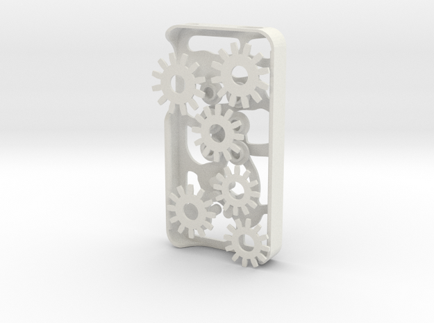 Mechanical Gears Iphone Case 4/4s in White Natural Versatile Plastic