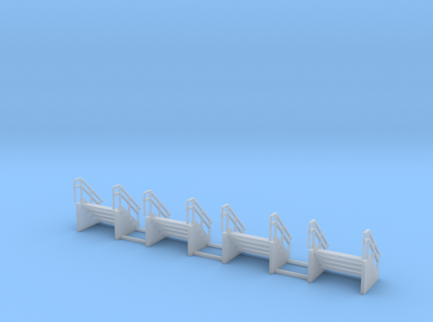 Engine shop stairs z scale in Smooth Fine Detail Plastic
