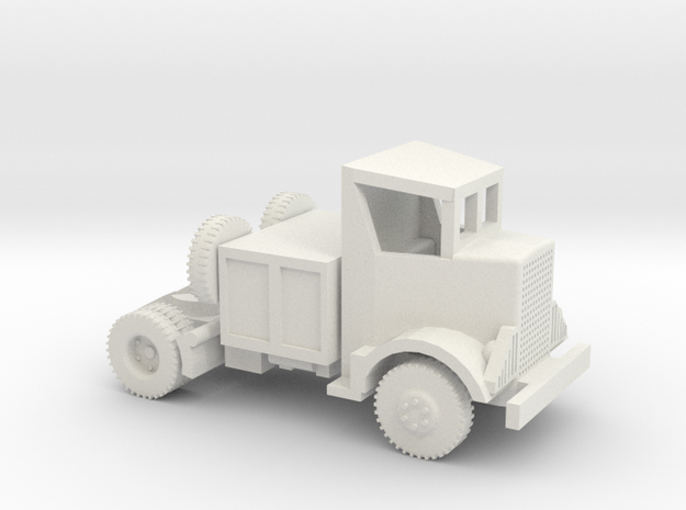 1/87 Scale Autocar Tractor 2 in White Natural Versatile Plastic