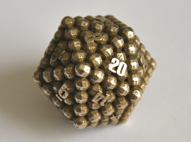 D20 Balanced - Balls in Polished Bronzed Silver Steel