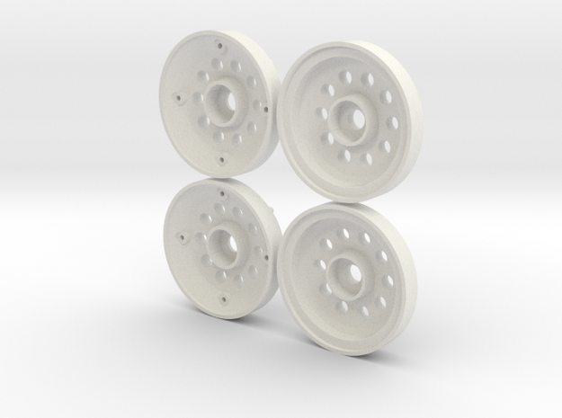Marui Hunter/Galaxy Front Wheels in White Natural Versatile Plastic
