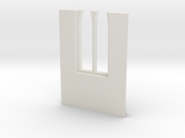 shkr044 - Teil 44 Seitenwand mit Fenster1-3 abgebr in White Natural Versatile Plastic