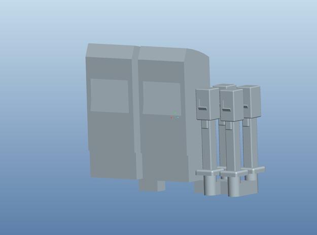 Kaartautomaat en stempelautomaat NS schaal TT in Smoothest Fine Detail Plastic