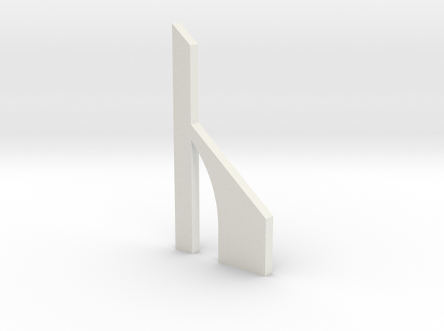 shkr059 - Teil 59 Stützmauerpfeiler breit durchbro in White Natural Versatile Plastic