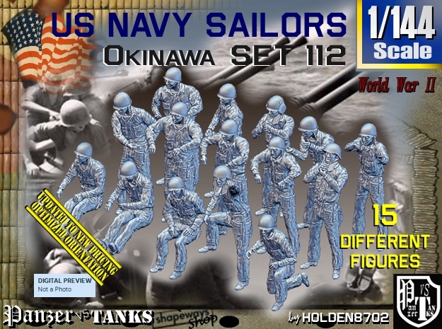 1/144 USN Okinawa set112 in Tan Fine Detail Plastic