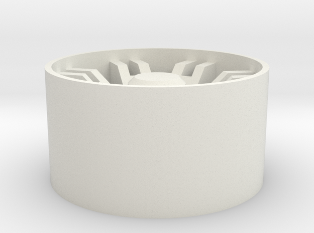 Gauntlet Wheel in White Natural Versatile Plastic: 1:25