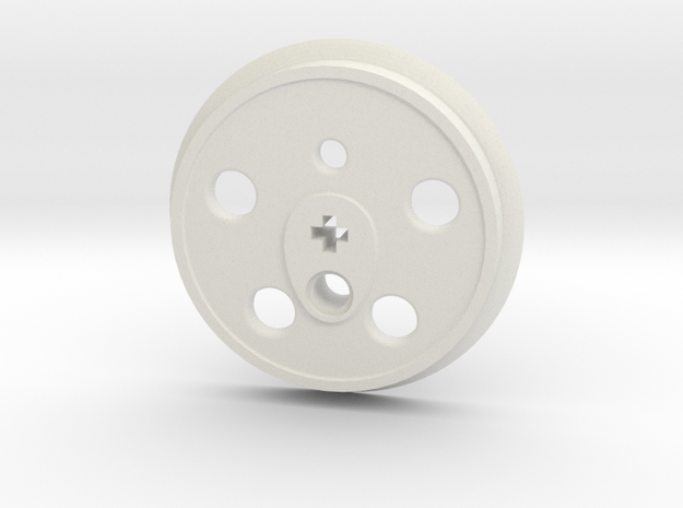 XXL Disc Driver - Small Counterweight in White Natural Versatile Plastic