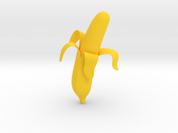 Banana Wine Stopper in Yellow Processed Versatile Plastic
