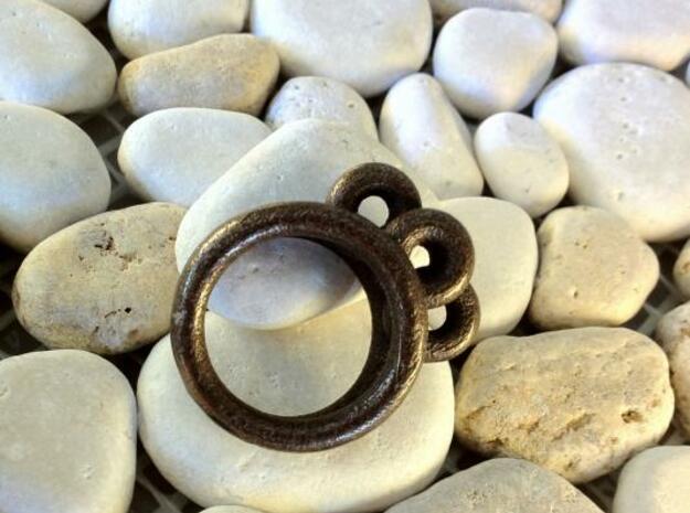 rings in Polished Bronze Steel