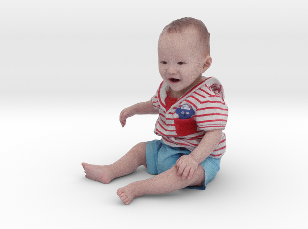 Scanned 7 month old Baby boy_110mm High in Full Color Sandstone
