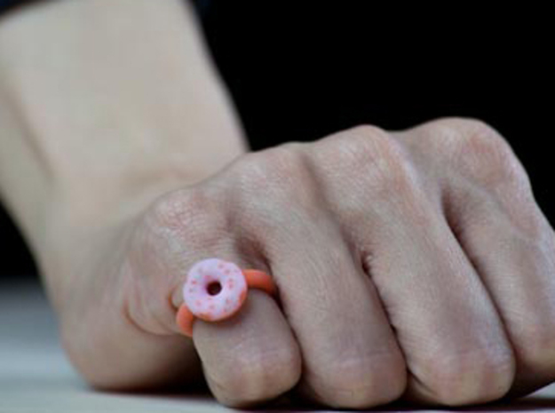 The Glazed Donut Ring (Size 4 and 3/4) in Full Color Sandstone