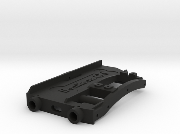HD Battery Tray + Servo & Bumper Mount for SCX10 2 in Black Natural Versatile Plastic