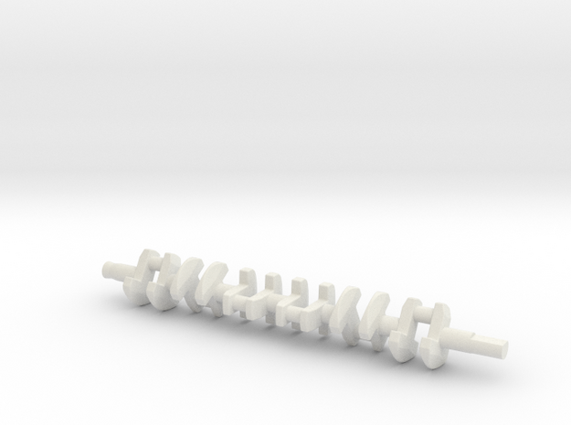 ScaledEngines_2JZ-crankshaft in White Natural Versatile Plastic