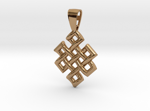 Endless Knot in Polished Brass