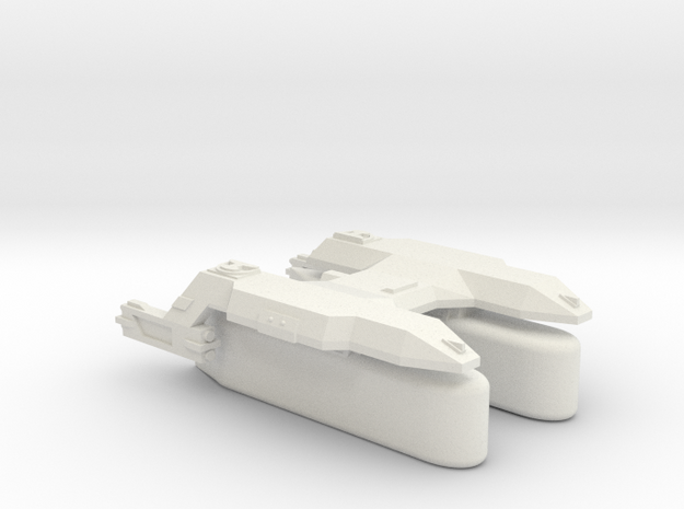 3788 Scale Lyran Puma Transport Tug (K-Pods) CVN in White Natural Versatile Plastic