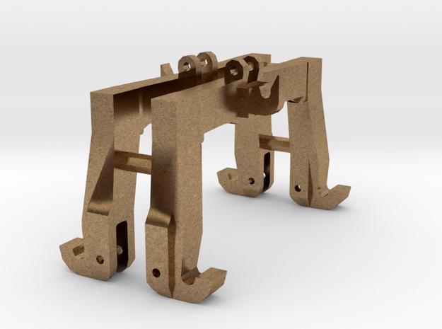 (2) GREEN 3 POINT CAT 3N/3  QUICK HITCH - BR  in Natural Brass