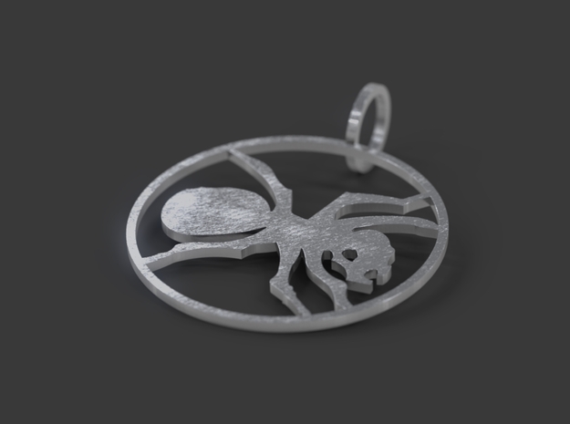 The Prodigy ant in Natural Silver