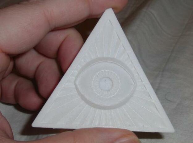 Illuminati -Flat Peice v2e in White Natural Versatile Plastic