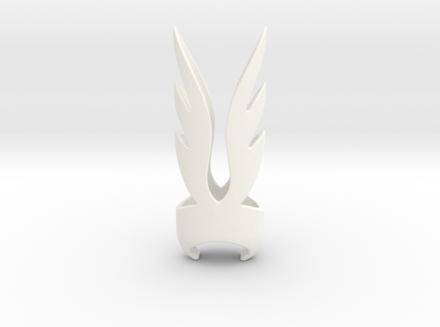 Angel Wings in White Processed Versatile Plastic