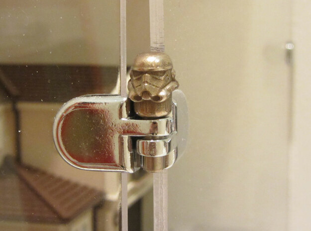 Star Wars Stormtrooper Peg in Polished Gold Steel