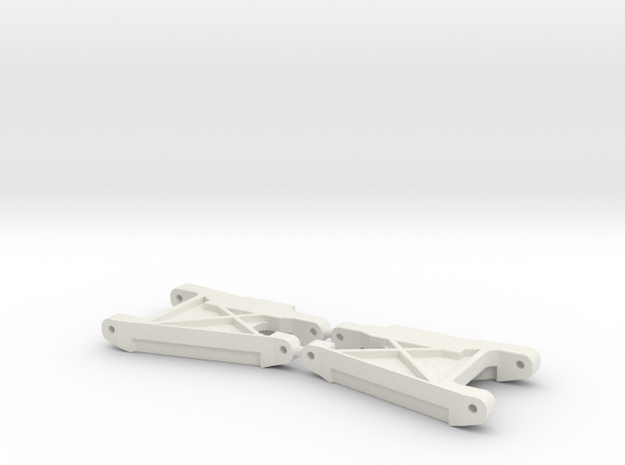 RC10 Wide rear control arms (stock) in White Natural Versatile Plastic
