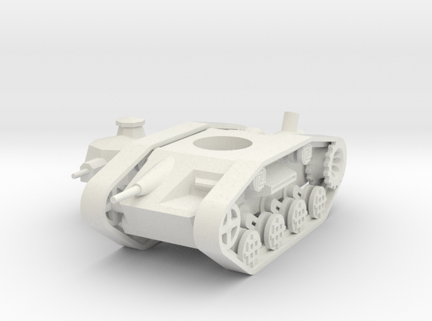 1/100 Dwarven Battlewagon (steam version) in White Natural Versatile Plastic