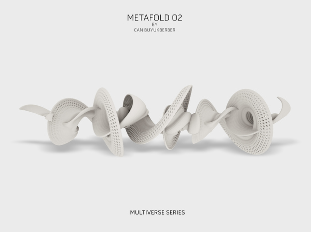 Metafold 02 in White Natural Versatile Plastic