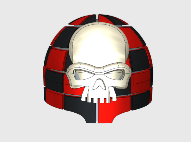 10x Checkered Skull - T:1a Terminator Shoulders in Tan Fine Detail Plastic