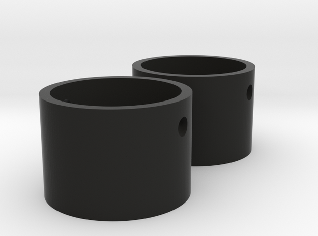 Sentinel Bearing Caps in Black Natural Versatile Plastic