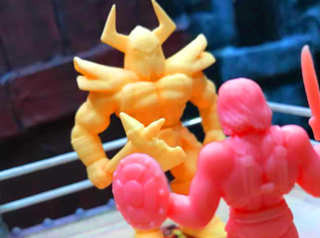 Death Adder BIG keshi. Golden Axe fan figure.  in Yellow Processed Versatile Plastic