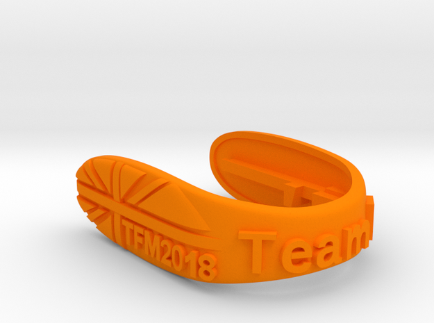 UNION TFM2018 F-TEAM KEY FOB  in Orange Processed Versatile Plastic