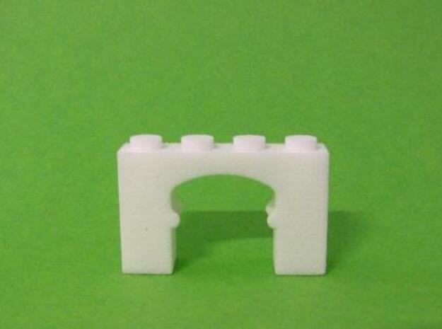 Oriental Arch Brick in White Natural Versatile Plastic