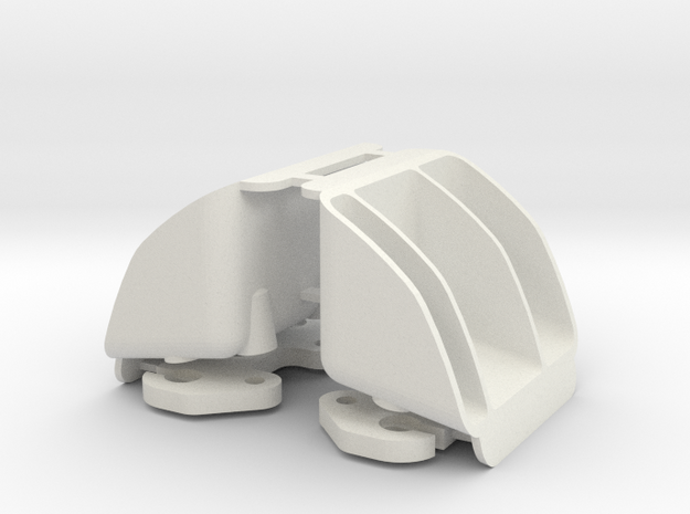 MYK-3TX002 XMAXX Tail Light Buckets in White Natural Versatile Plastic